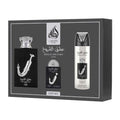 Lattafa Ishq Al Shuyukh Silver 3-Piece Gift Set Unisex